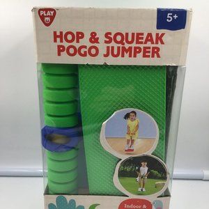 Playgo Toys Hop & Squeak Pogo Jumper Stick Foam Jumper Green Kids Toy